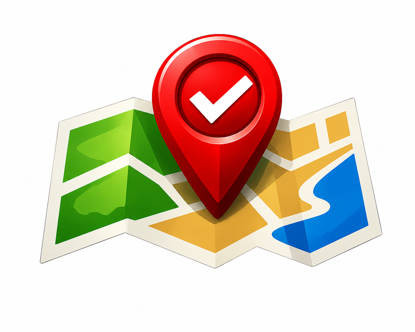 Verified property location pin on a digital map, representing land plots, real estate investment, and site location tracking in Dholera